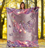 Faith Hope Love Breast Cancer Awareness Blanket 0622