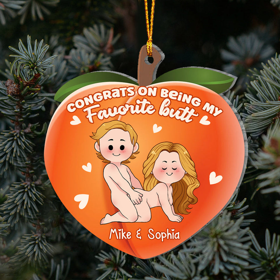 Congrats On Being My Favorite - gift for husband, wife, boyfriend, girlfriend - Personalized Ornament