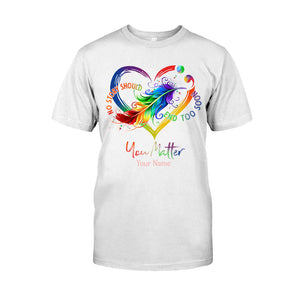 Your Life Matters - Personalized Suicide Prevention T-shirt And Hoodie
