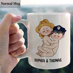 I Do Love The Police - Personalized Couple Mug