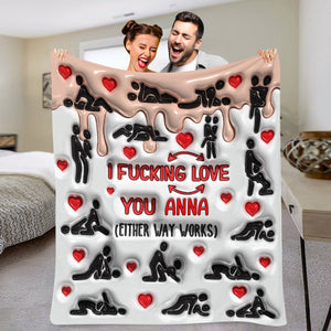 My Favorite Thing To Do Is You - Personalized Couple Blanket