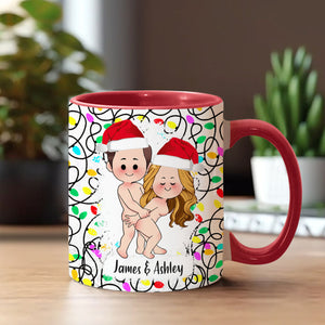 I Can Get You On The Naughty List - gift for husband, wife, boyfriend, girlfriend - Personalized Accent Mug