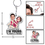 I'm Yours - Personalized Couple Transparent Keychain