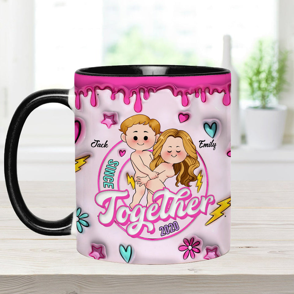 Together Since - Personalized Couple Accent Mug