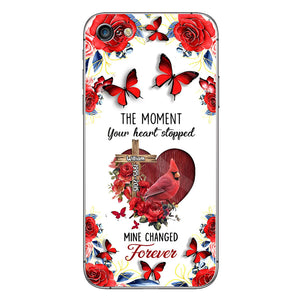 The Moment Your Heart Stopped - Personalized Memorial Phone Case