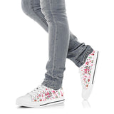 All I Want For Christmas Is A Cure Breast Cancer Awareness Low Top Shoes 0622