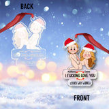 I Love You - Personalized Couple Ornament