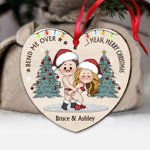 Bend Me Over I Mean Merry Christmas - Personalized Couple Ornament