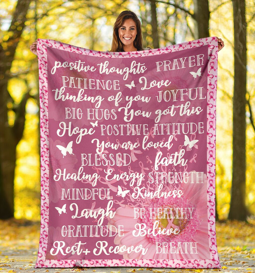 Breast Cancer Warrior Breast Cancer Awareness Blanket 0622