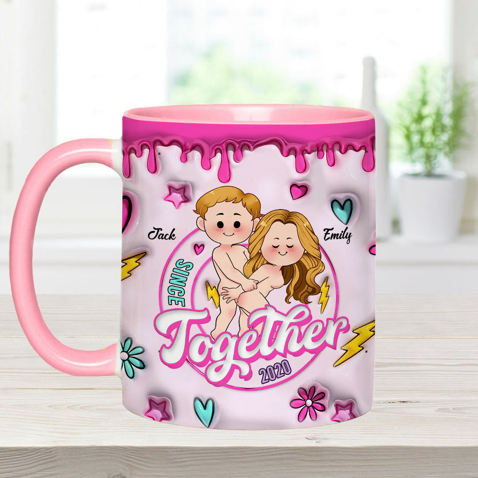 Together Since - Personalized Couple Accent Mug