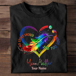 Your Life Matters - Personalized Suicide Prevention T-shirt And Hoodie