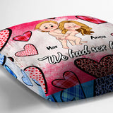 We Had Sex Here And Here - Personalized Couple Throw Pillow