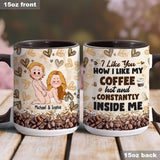 I Like You - Personalized Couple Accent Mug