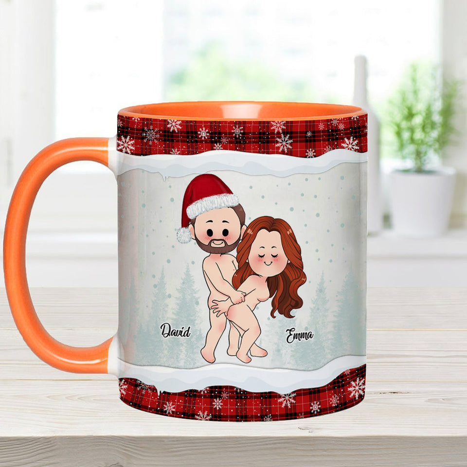 Of All Weird Things - Personalized Couple Accent Mug