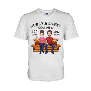 Hubby And Wifey - Personalized Couple T-shirt And Hoodie