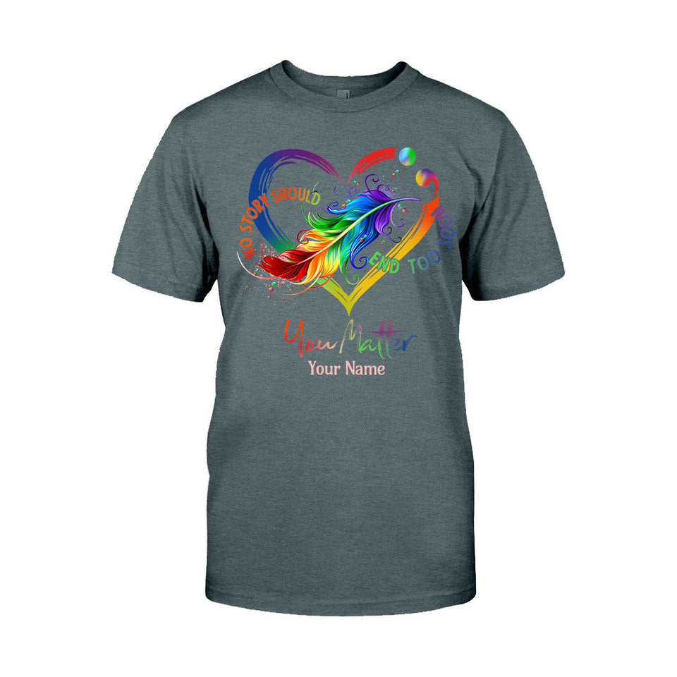 Your Life Matters - Personalized Suicide Prevention T-shirt And Hoodie