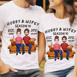 Hubby And Wifey - Personalized Couple T-shirt And Hoodie