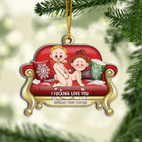 I Love You - Personalized Couple Ornament