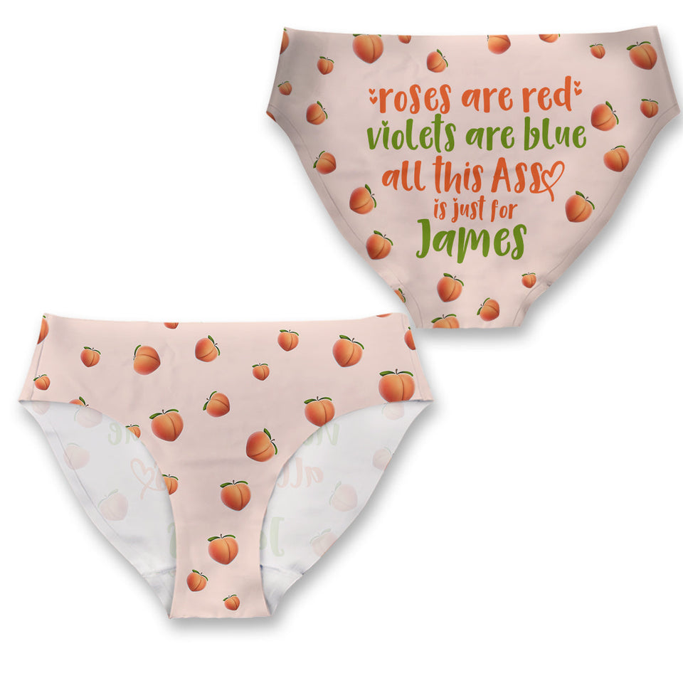 Roses Are Red Violets Are Blue - Personalized Couple Women Briefs