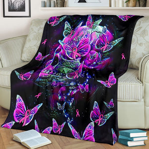 Skull Breast Cancer Awareness Breast Cancer Awareness Blanket 0622
