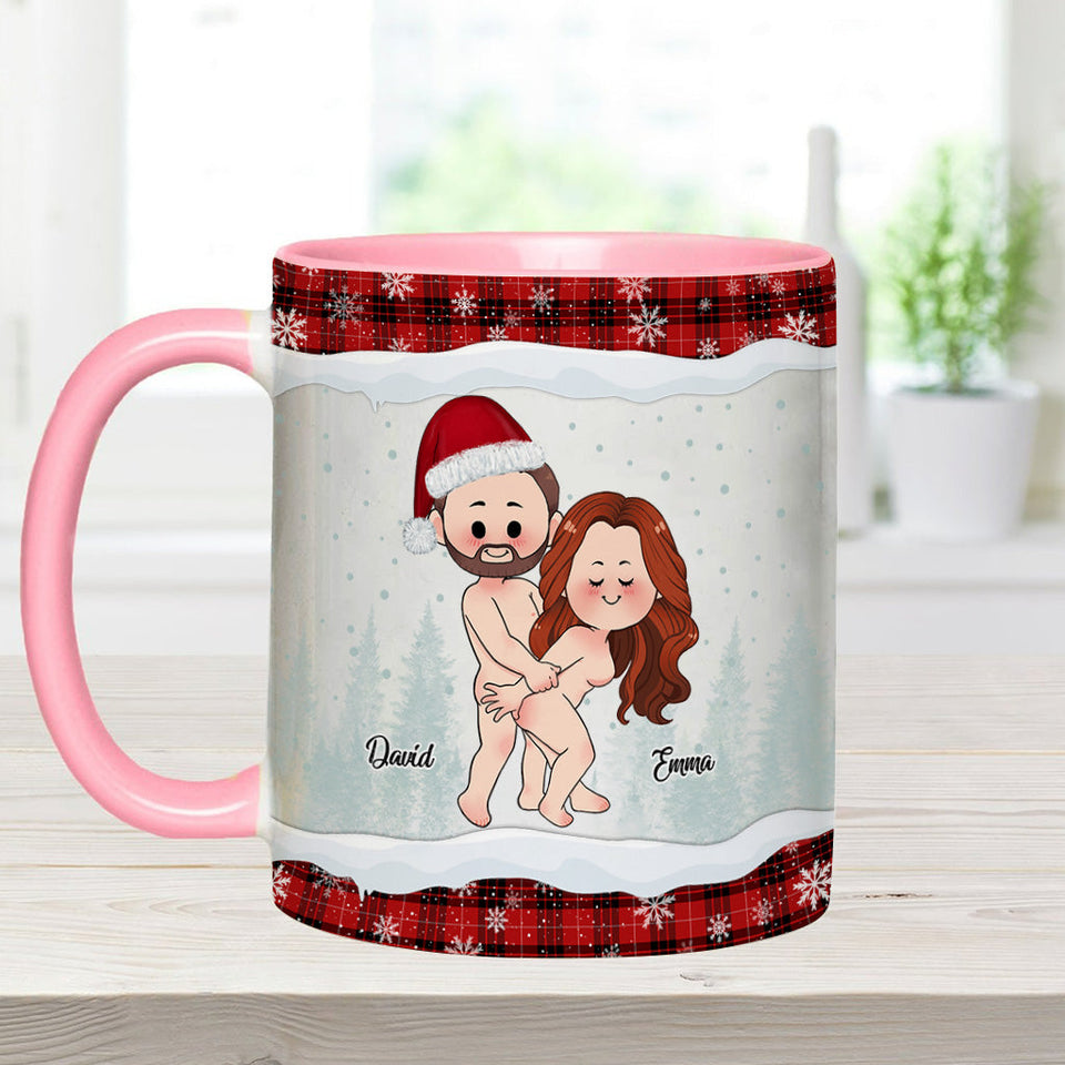 Of All Weird Things - Personalized Couple Accent Mug