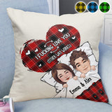 I Love You - Personalized Couple Throw Pillow