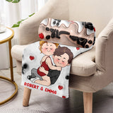 My Favorite Thing To Do Is You - Personalized Couple Blanket