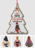 Our First Christmas Together - gift for husband, wife, boyfriend, girlfriend - Personalized Ornament