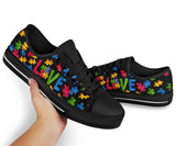 Puzzle Pieces Autism Awareness Low Top Shoes 0622