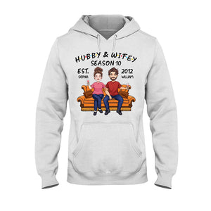 Hubby And Wifey - Personalized Couple T-shirt And Hoodie