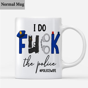 I Do Love The Police - Personalized Couple Mug