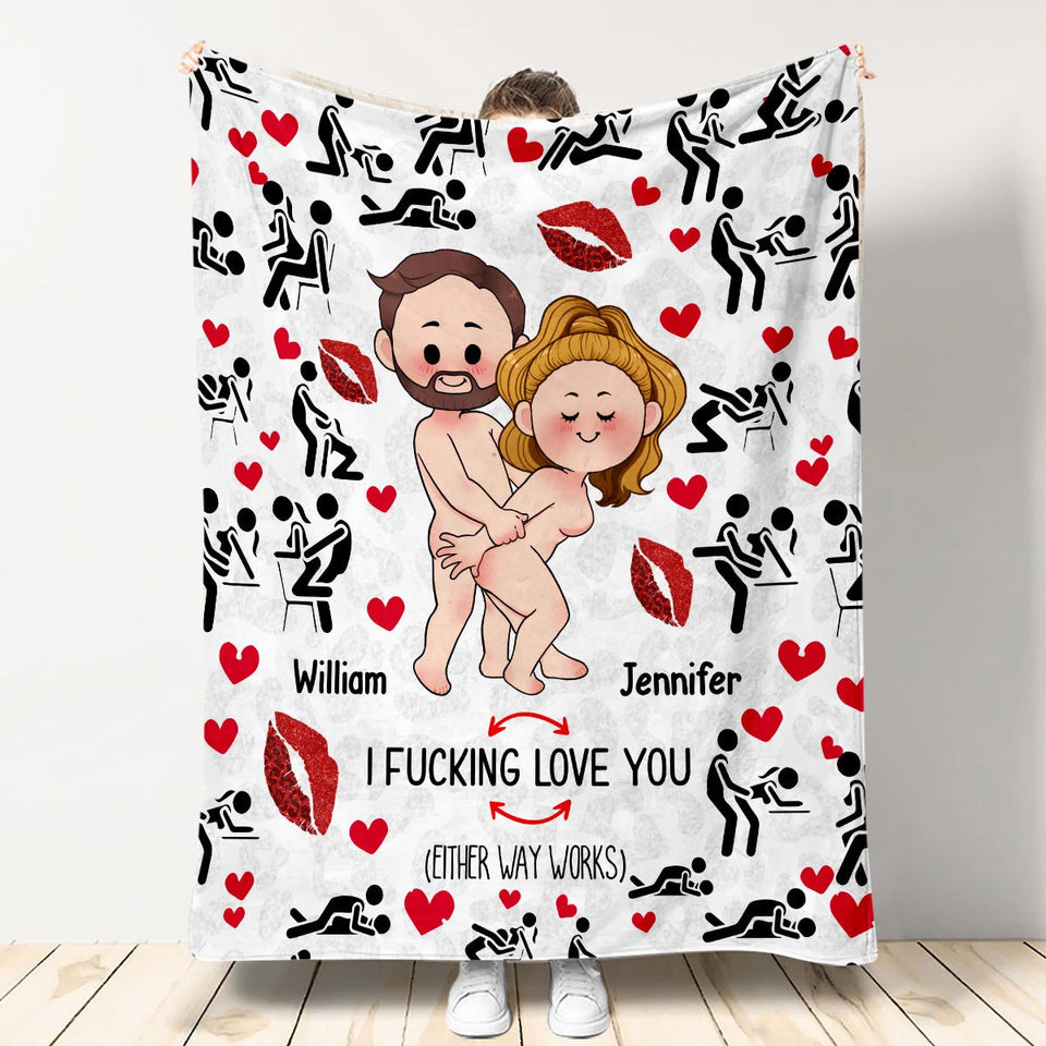 I Love You - Personalized Couple Ornament