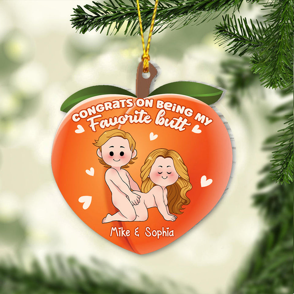 Congrats On Being My Favorite - gift for husband, wife, boyfriend, girlfriend - Personalized Ornament