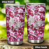 Pink Warrior - Breast Cancer Awareness Tumbler 0622