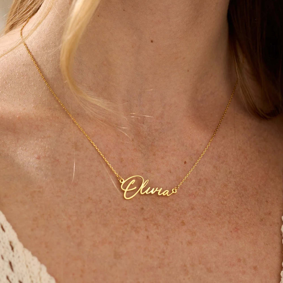 Custom Name - Personalized Couple Name Necklace