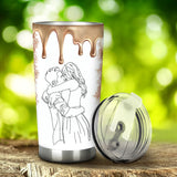 Hotter Than This Coffee - Personalized Couple Tumbler