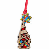 Accept Understand Love - Personalized Christmas Autism Awareness Layered Wood Ornament