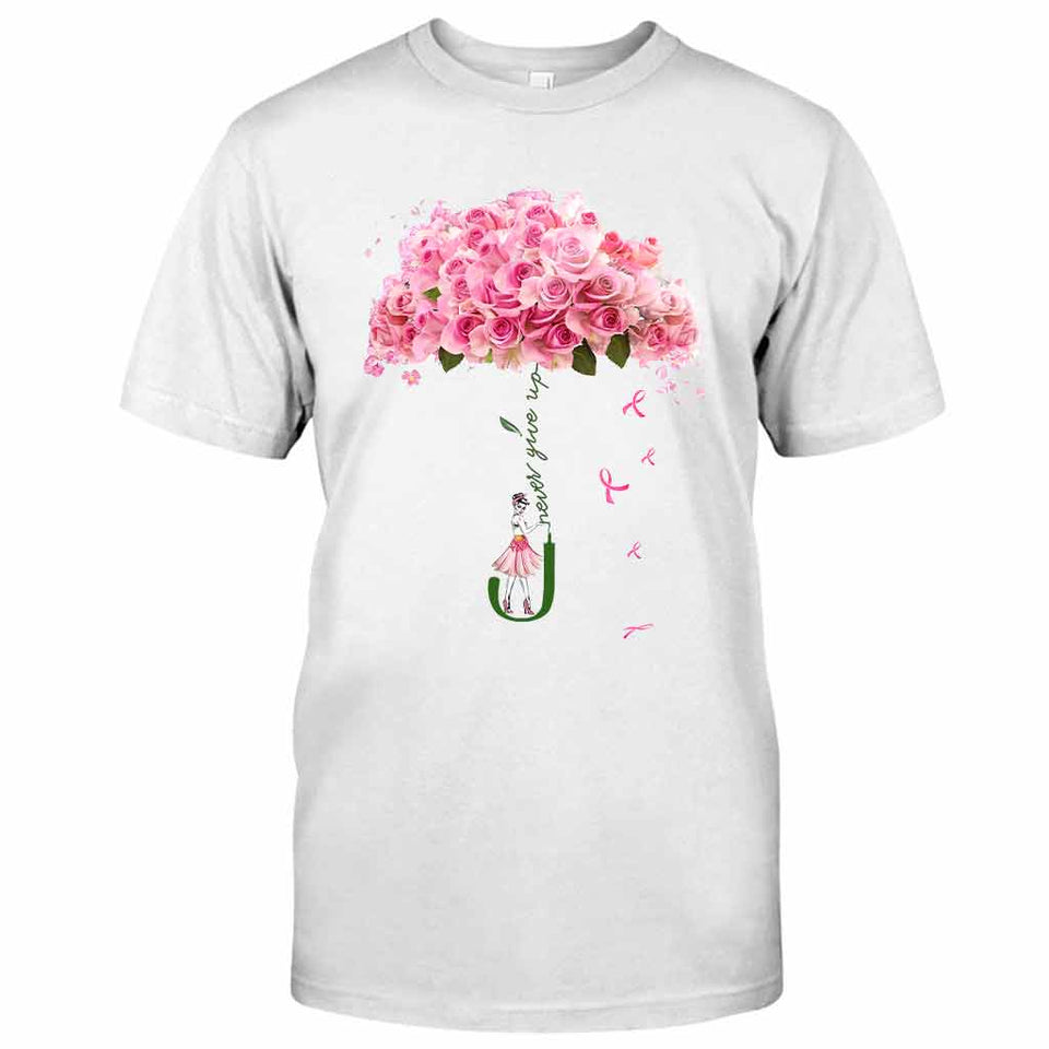 Never Give Up - Breast Cancer Awareness T-shirt And Hoodie 072021