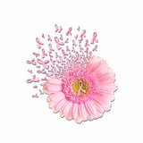 Pink Daisy  - Breast Cancer Awareness Decal Full 072021