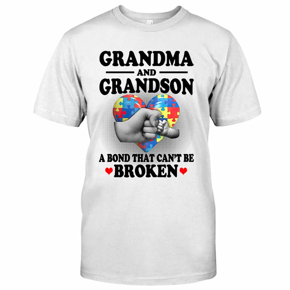 Grandma And Grandson - Autism Awareness T-shirt And Hoodie 062021