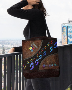 Autism Awareness : Never Walk Alone Season - Tote Bag 0921