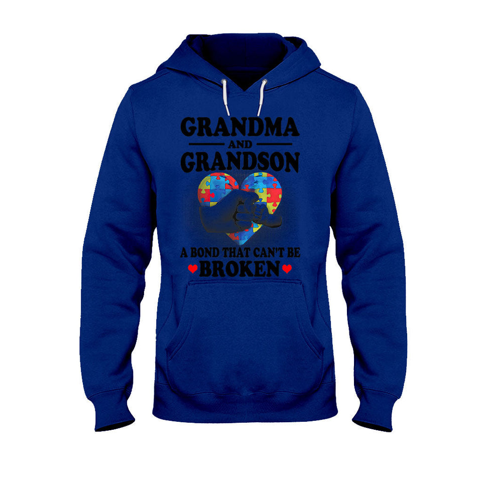 Grandma And Grandson - Autism Awareness T-shirt And Hoodie 062021