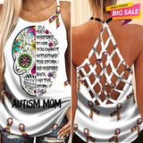 Autism Love - Autism Awareness Cross Tank Top 0921