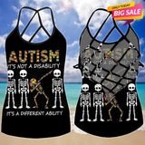 Autism Love - Autism Awareness Cross Tank Top 0921