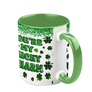 You Are My Lucky Charm - Personalized Couple Accent Mug