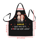 Chef Was Cute, Would Eat Here Again - Personalized Couple Apron