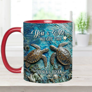 You, Me & The Sea - Personalized Couple Accent Mug