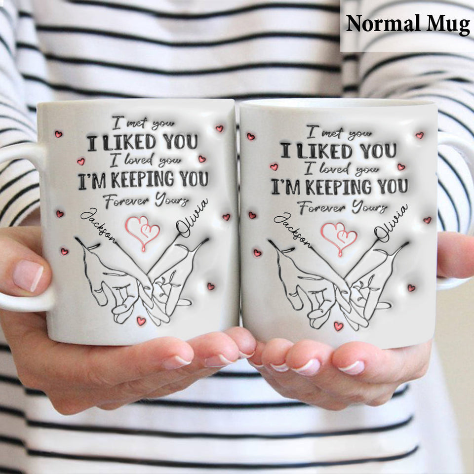 Forever Yours - Personalized Couple Mug