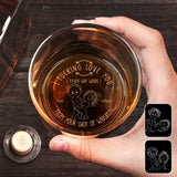 I Love You - Personalized Couple Engraved Whiskey Glass