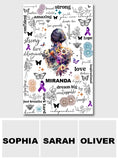Just Breathe Amazing Strong - Personalized Mental Health Awareness Canvas And Poster